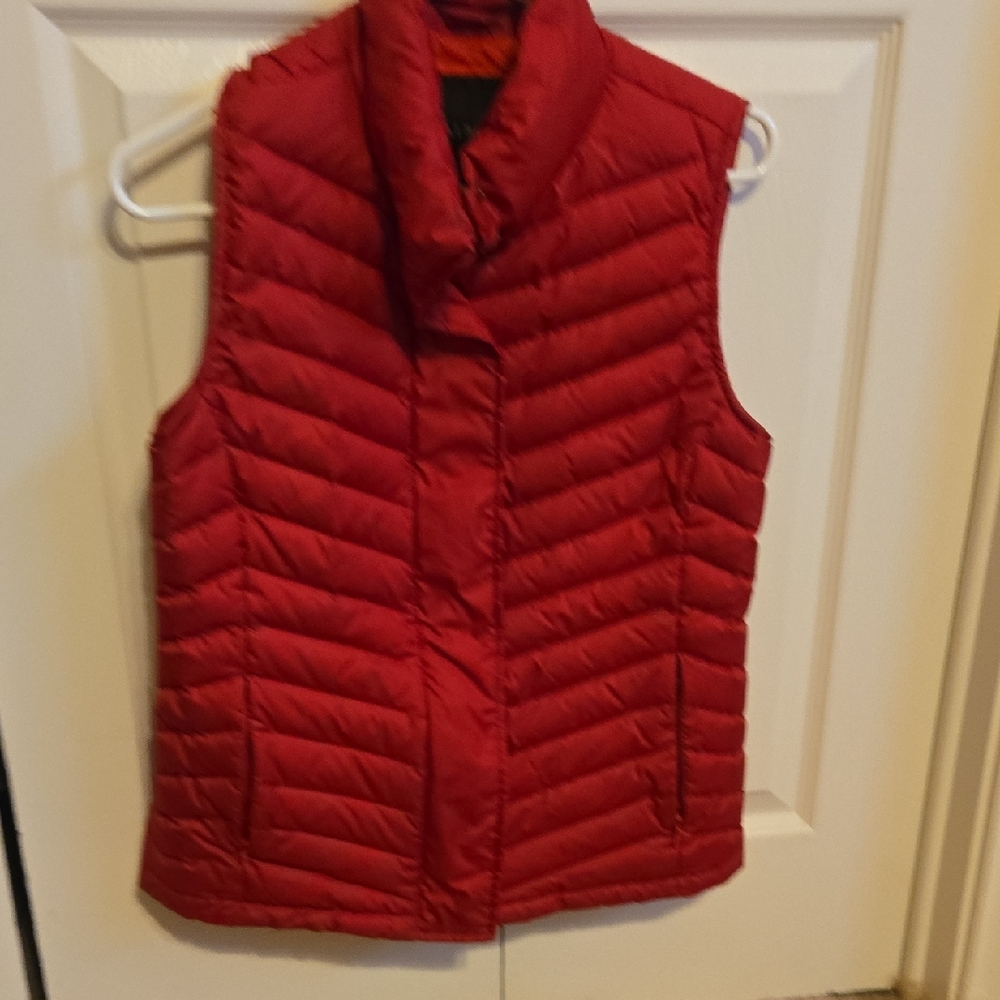 Talbots Women's Red Quilted Vest